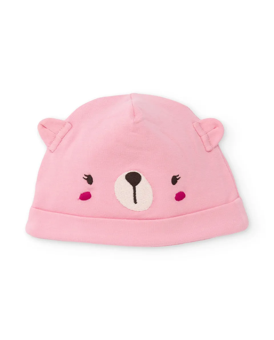 Tuc Tuc Sweet Teddy Bear cappello neonata rosa in cotone