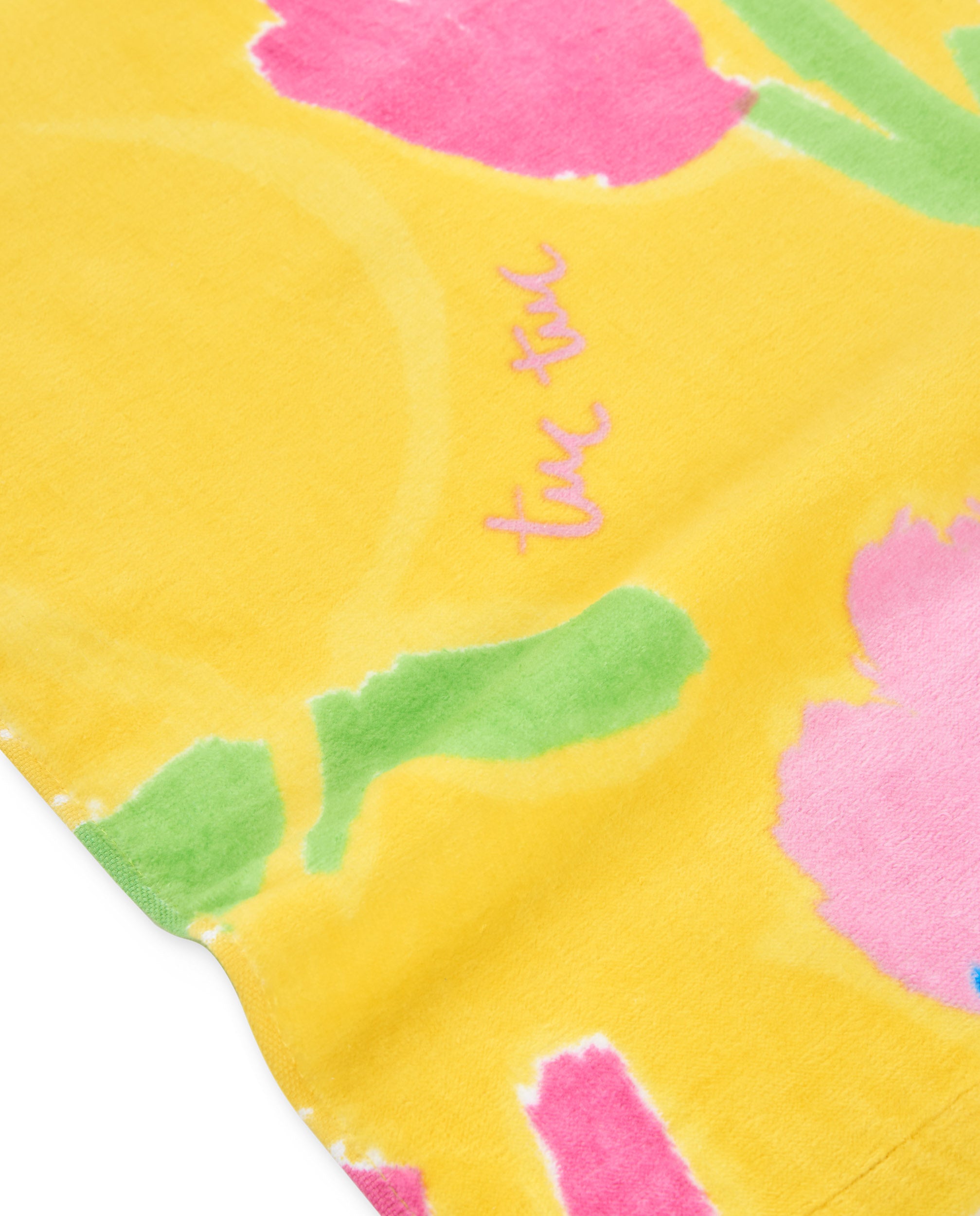 Tuc Tuc telo mare bambina giallo stampa fiori