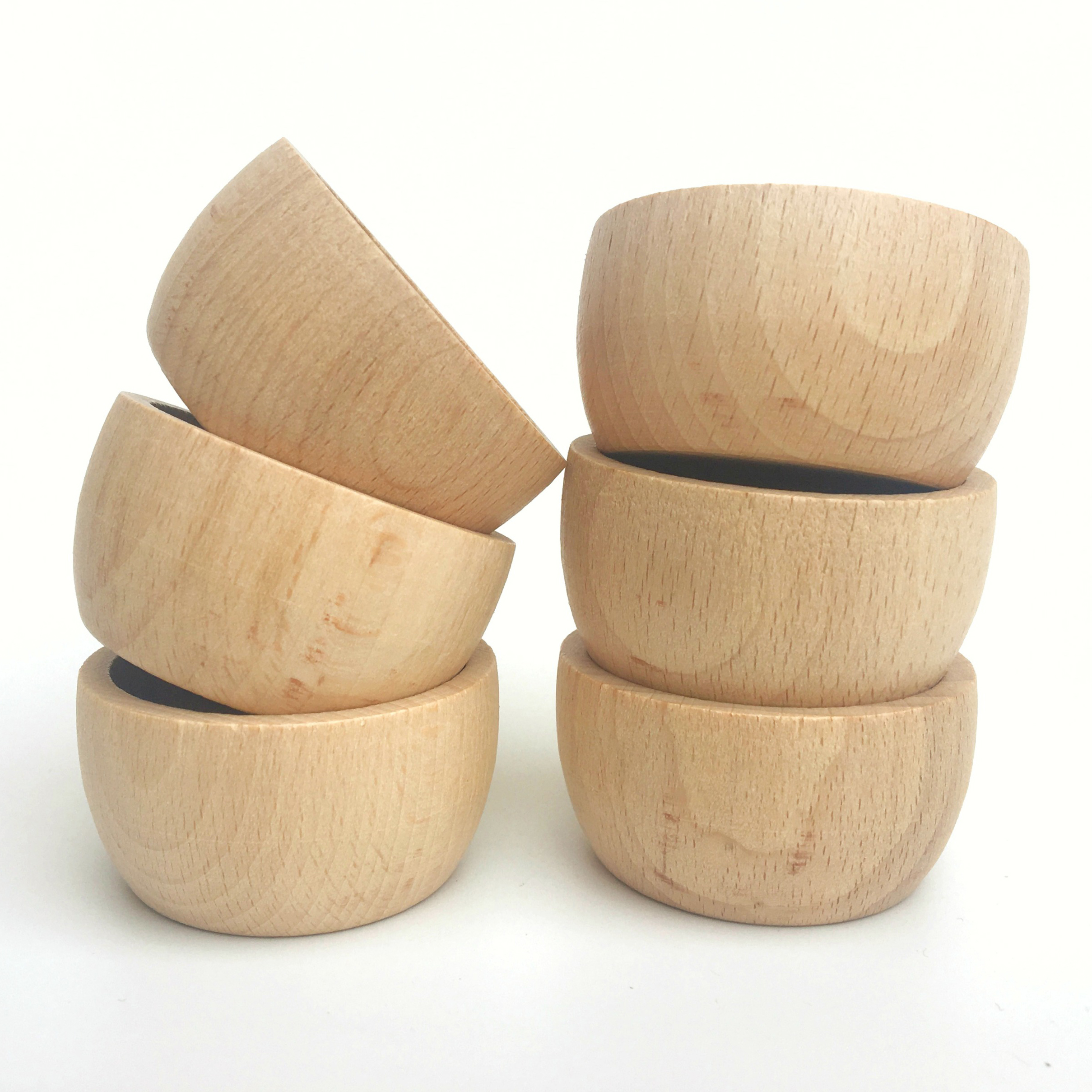 Grapat ciotole gioco euristico 6 pezzi legno