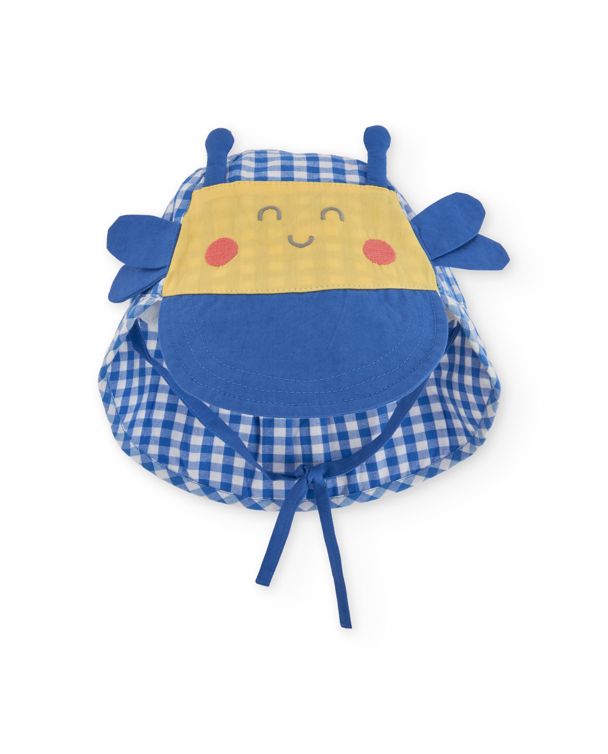 Tuc Tuc Cappello Bimbo Blu Sole con Lacci