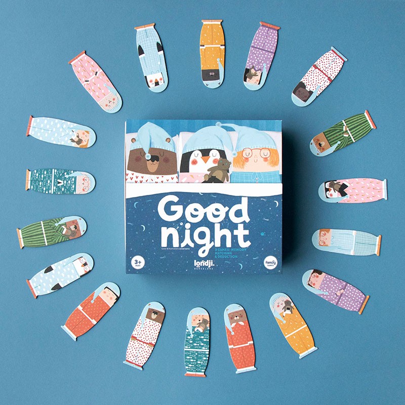 Londji Good Night gioco da tavolo memory 3 giochi