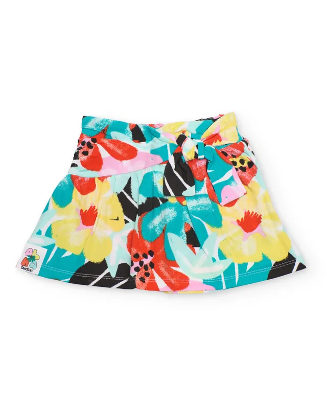 Tuc tuc shorts bambina multicolore fiori elastico