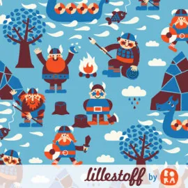 Lillestoff Wikinger tessuto felpa cotone organico 240 g