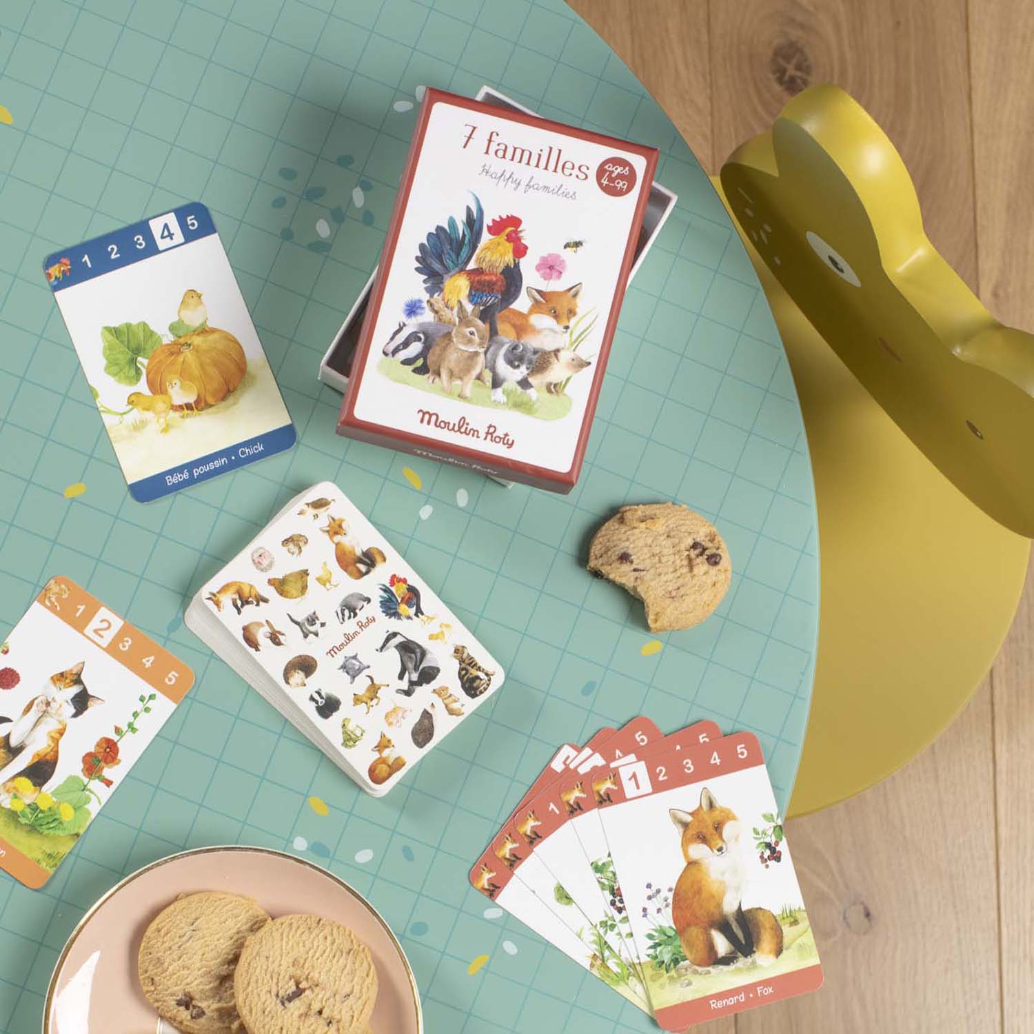 Moulin Roty Le Jardin 7 famiglie carte gioco
