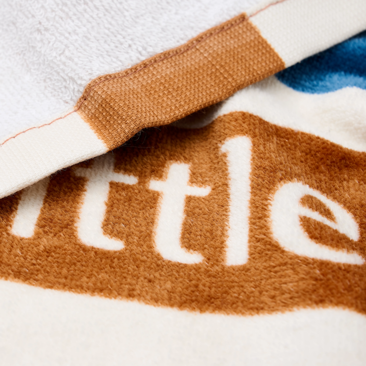 Little Dutch telo mare bambino righe marroni cotone 60x120