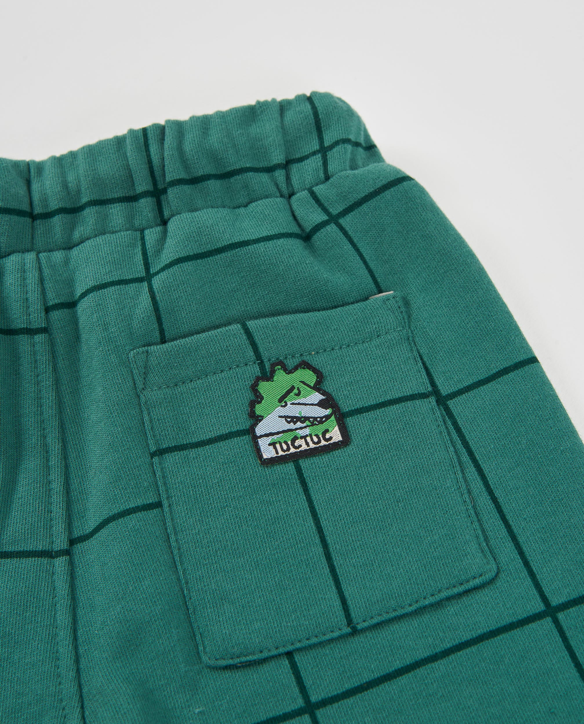 Tuc Tuc pantalone felpa quadri verde