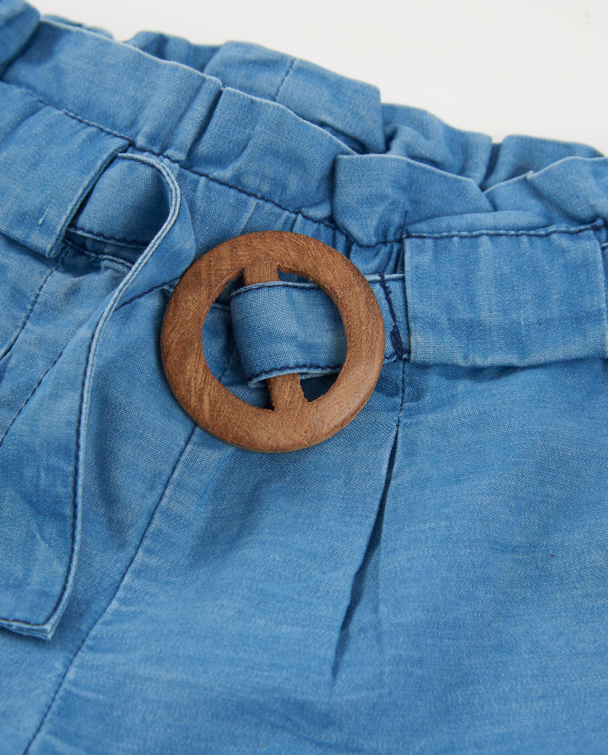 Tuc Tuc Denim Shorts Bambina Jeans Ricamo Fiori
