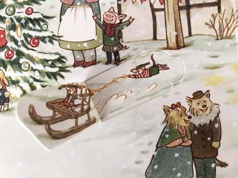 Emme Edizioni Natale famiglia Gatti libro tattile con alette