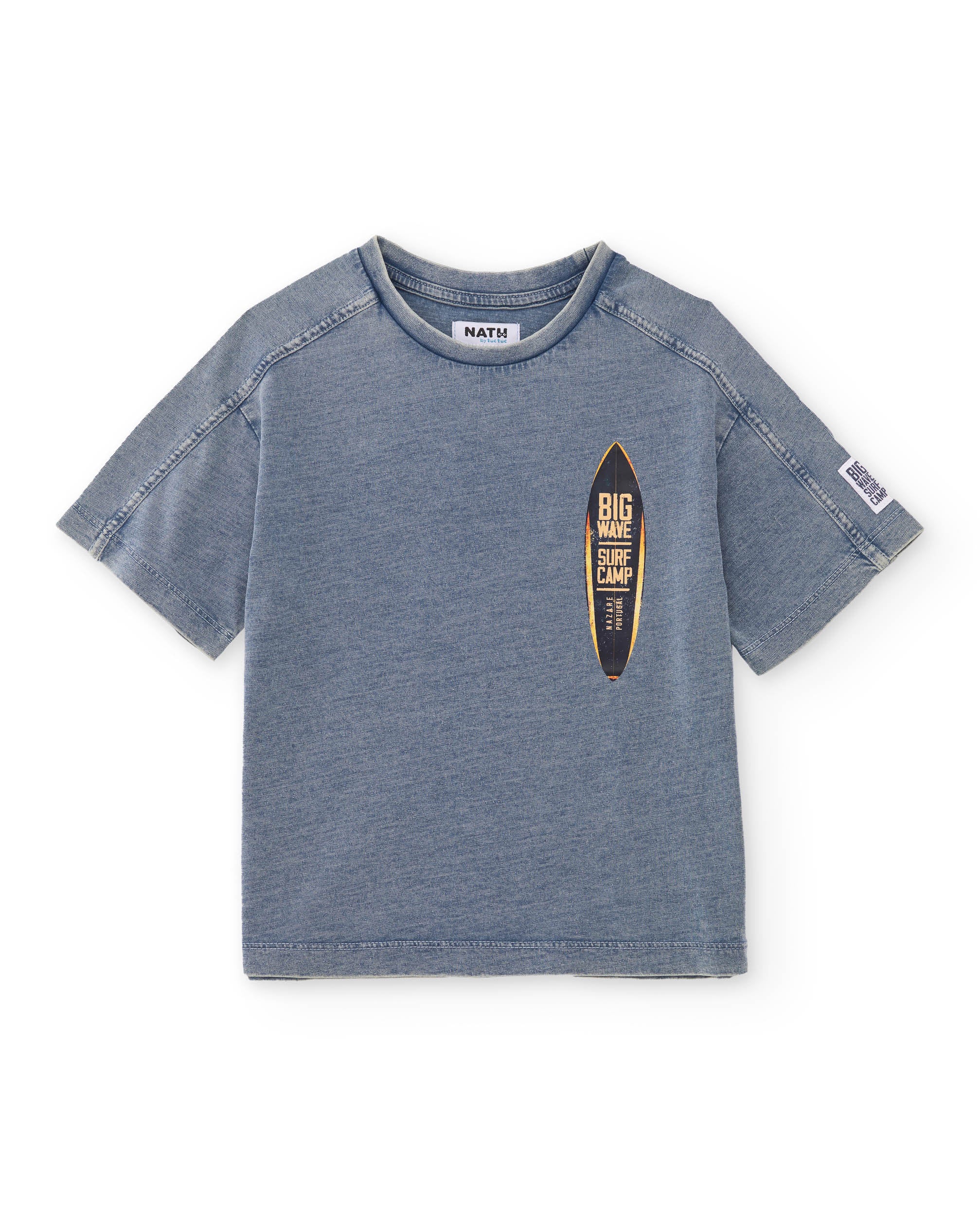 Tuc Tuc maglietta bambino blu effetto delave surf