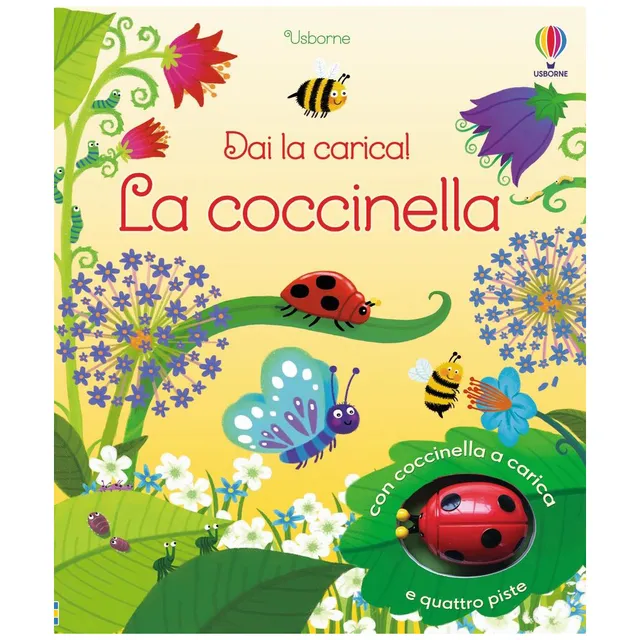 Usborne Dai la carica La coccinella libro gioco a carica