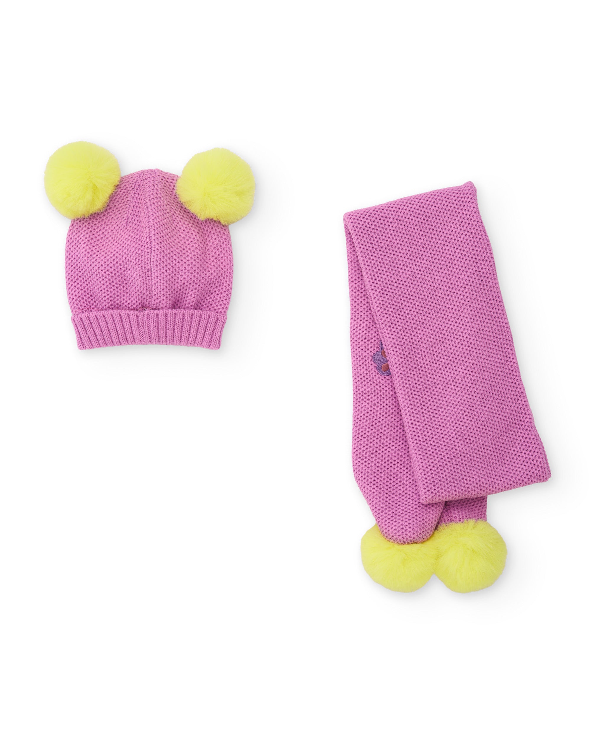 Tuc Tuc Mystic Forest set cappello sciarpa rosa