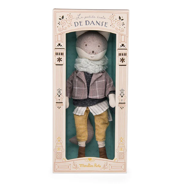 Moulin Roty La Petite Ecole de Dance volpe Giustino bambola 40 cm