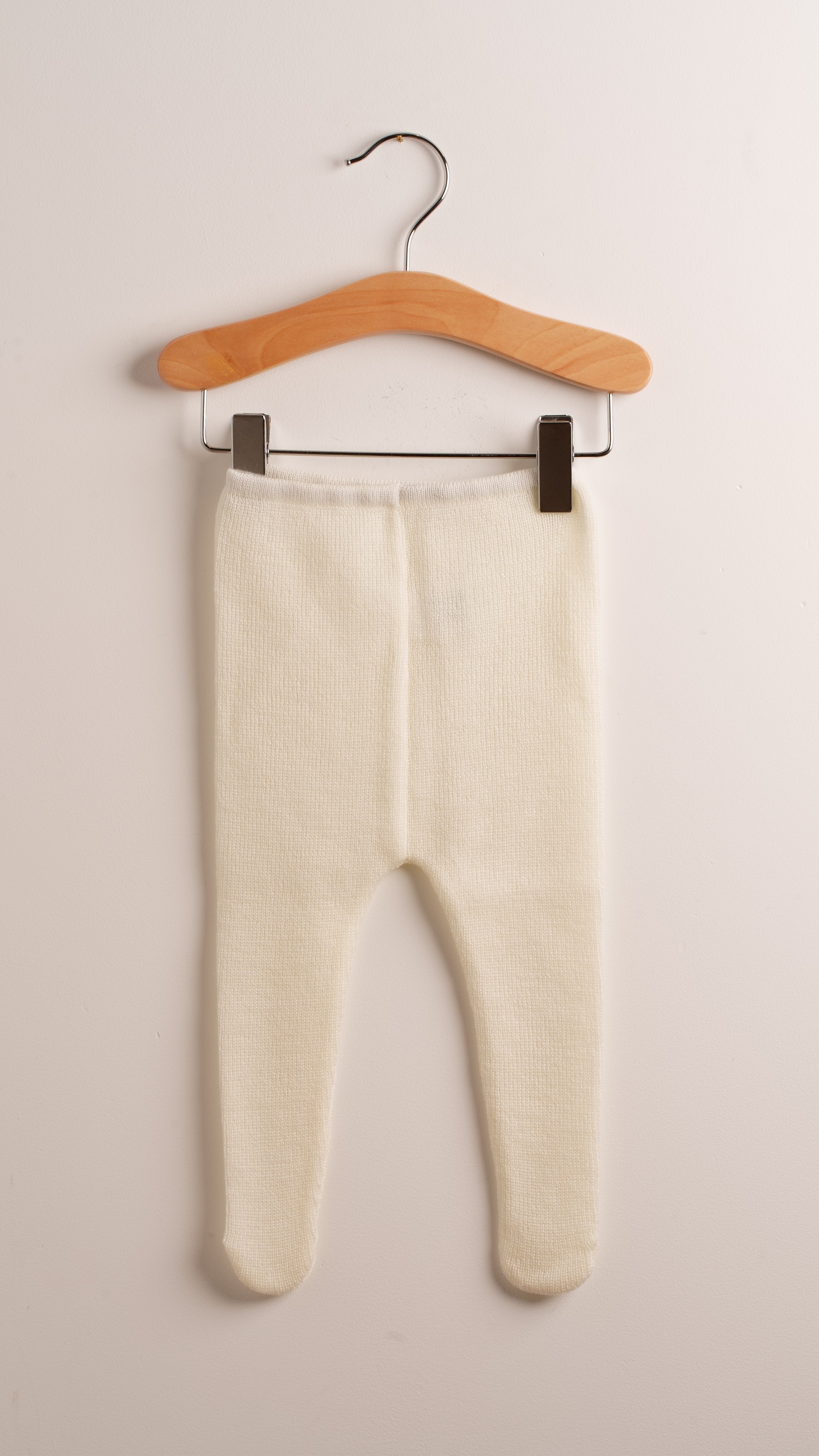 Babyhood collant merino neonato lana avorio