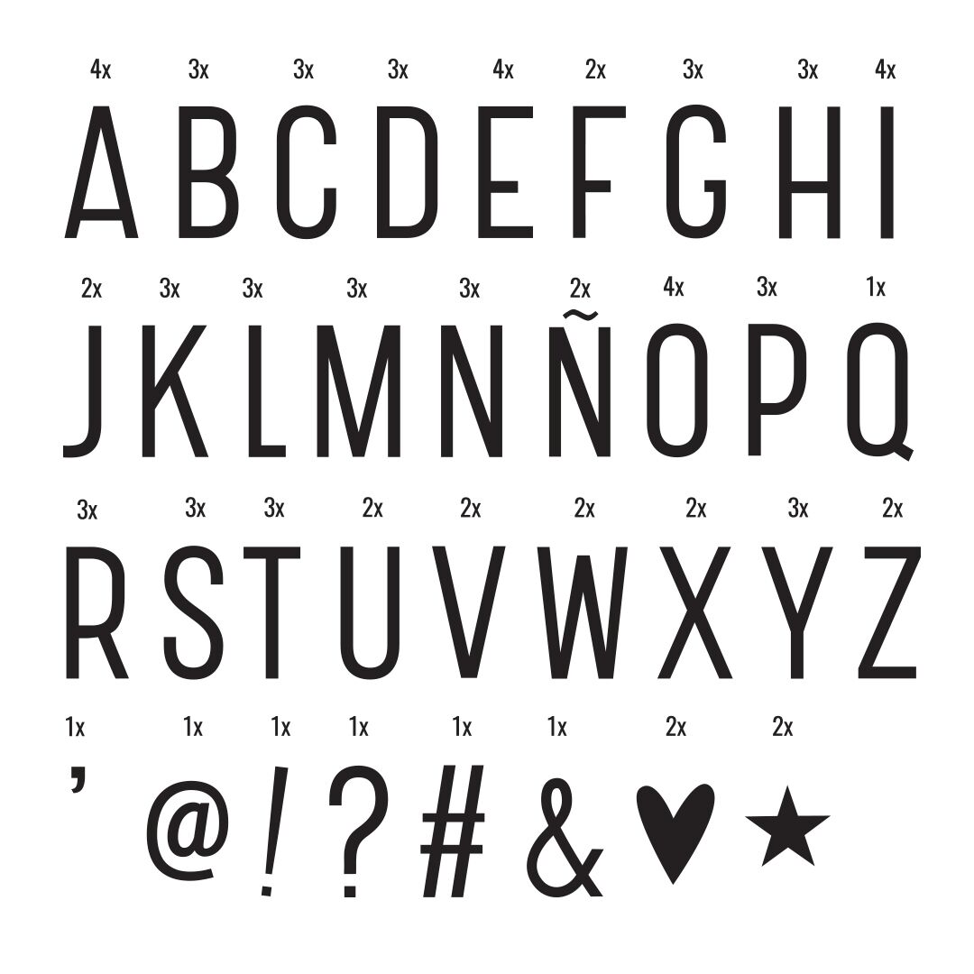 Little Lovely Company Lightbox Mini A5 lampada nera