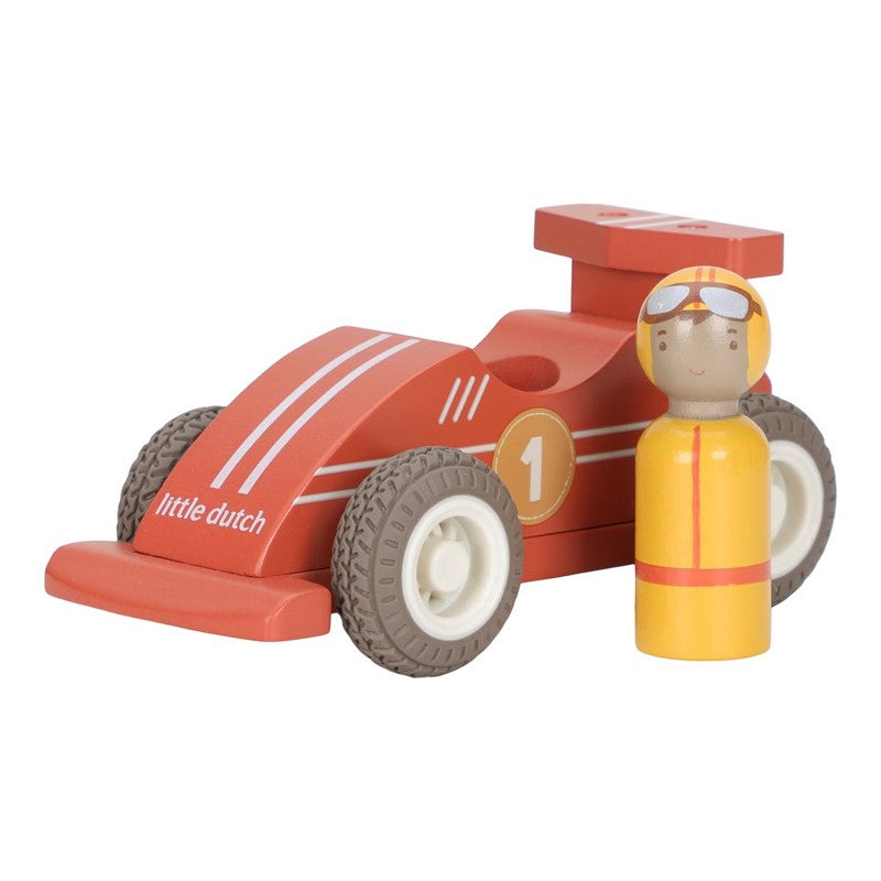 Little Dutch macchinine legno auto corsa retromarcia 2 pezzi