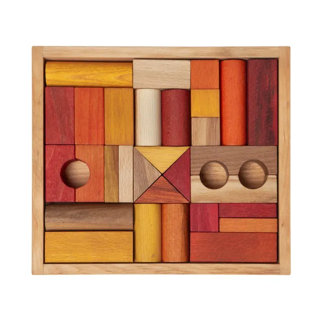 Wooden Story Warm Block Costruzioni 30 Pezzi