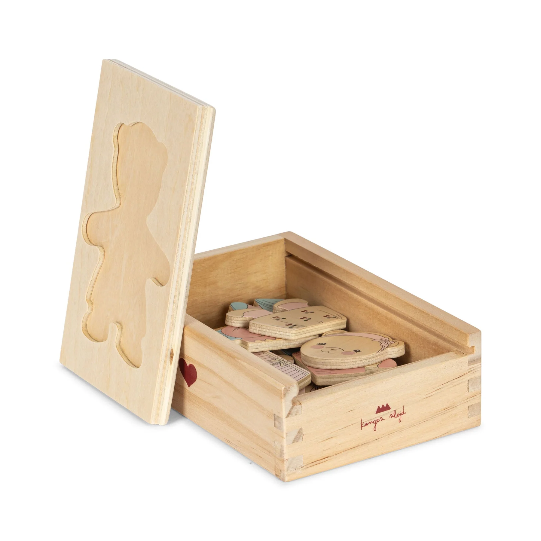 Konges Slojd Teddy Dress Up puzzle legno 12 pezzi