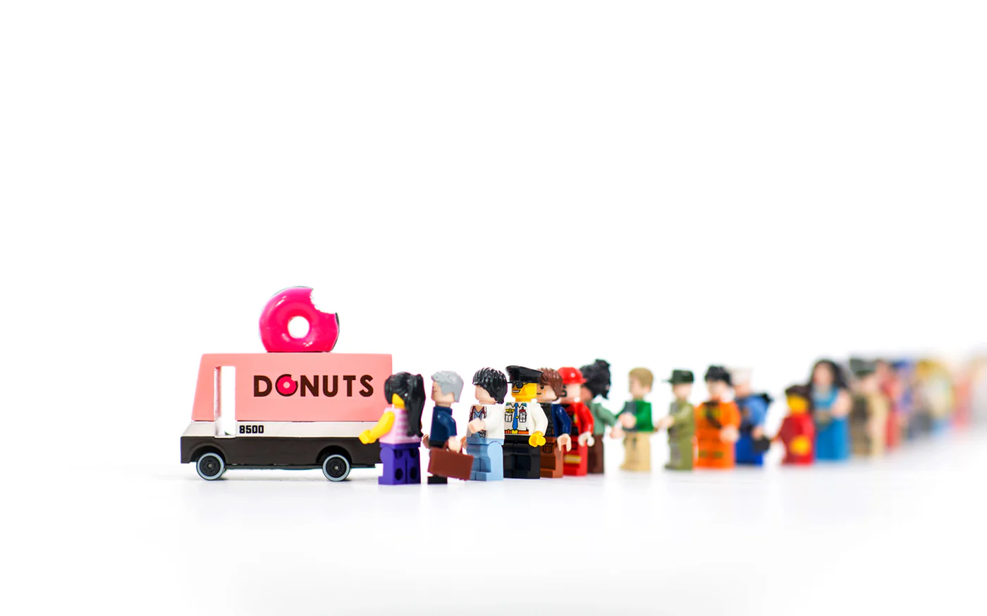 Candylab Candycar Donut Van macchinina legno 8,4 cm