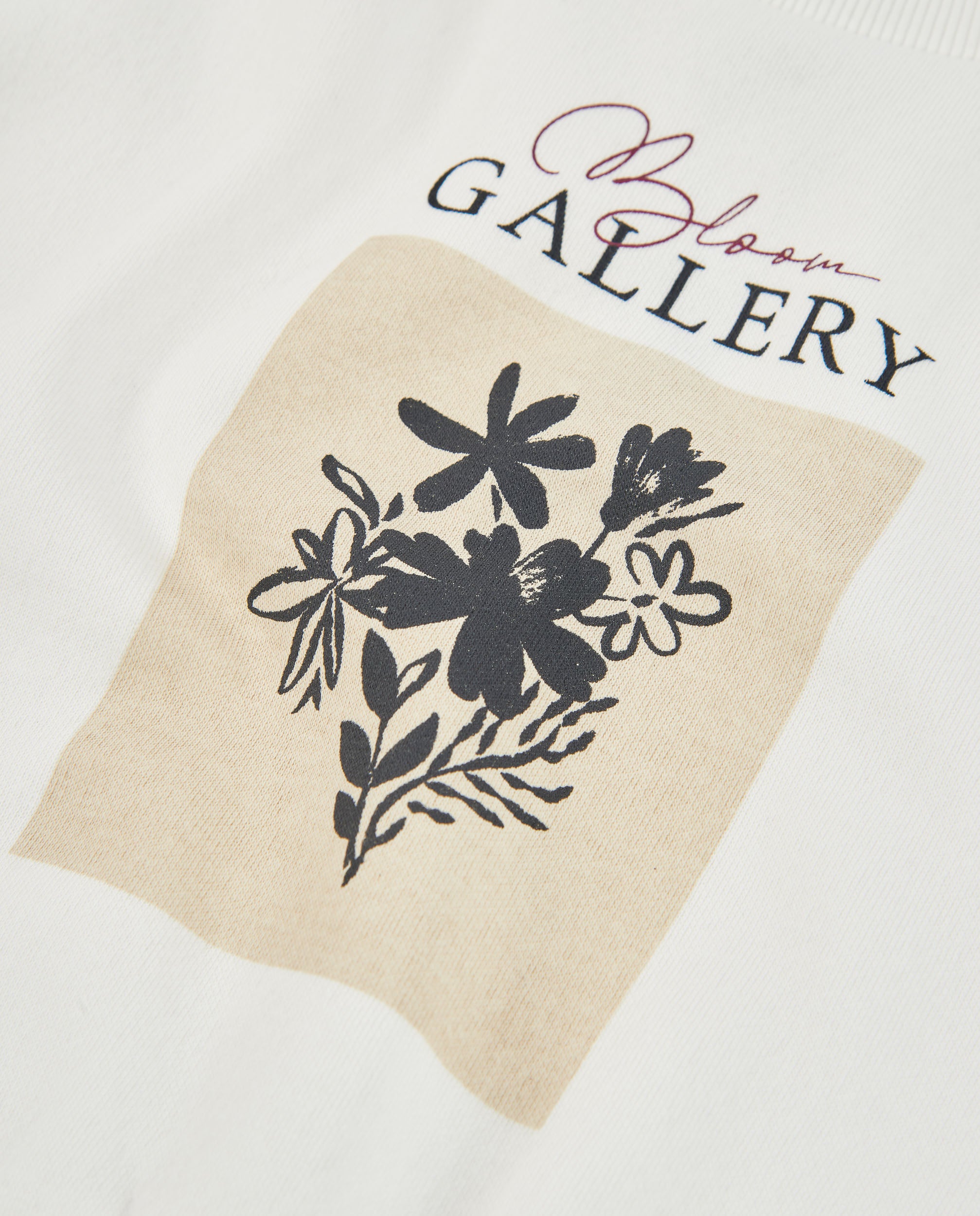 Tuc tuc Bloom Gallery felpa bambina bianca fiori