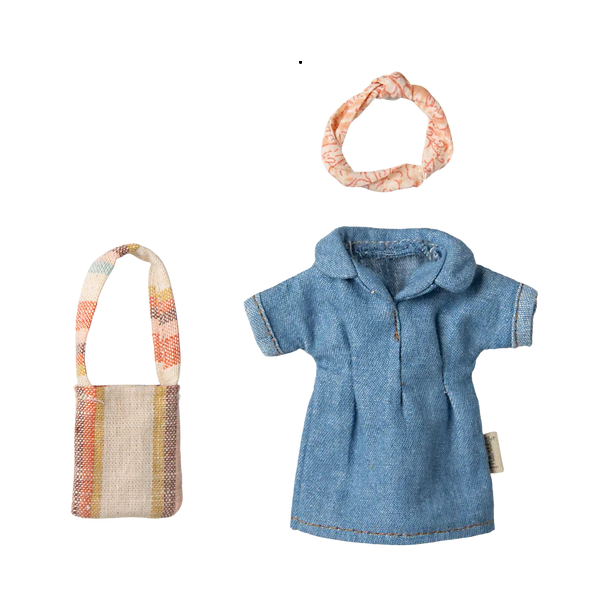 Maileg Mamma Topo 2025 vestiti in cotone