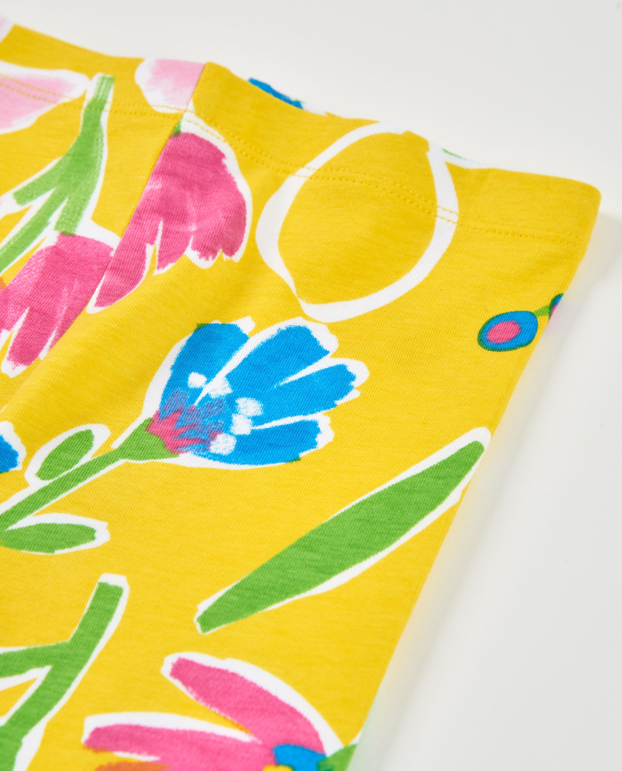 Tuc Tuc Leggings Bambina Gialli Stampa Floreale