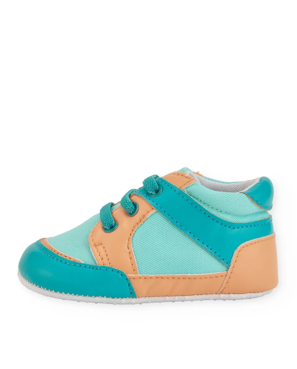 Tuc tuc scarpine neonato blu lacci elastici