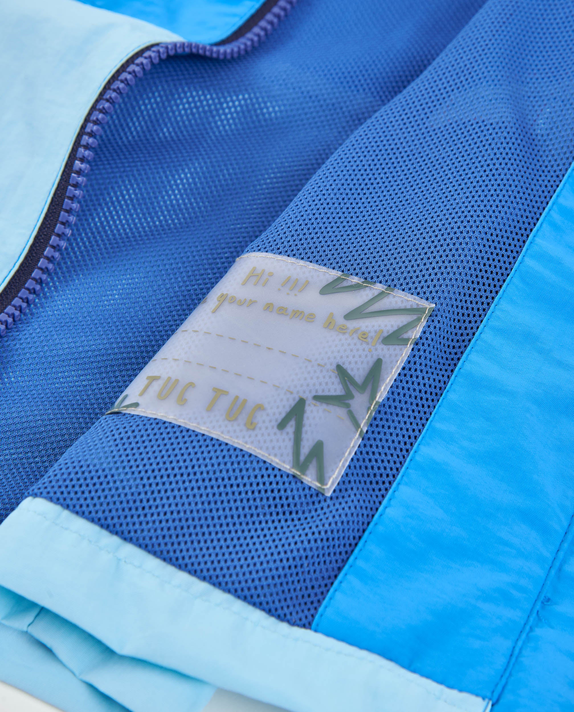 Tuc Tuc giacca bimbo blu con cappuccio e tasche zip