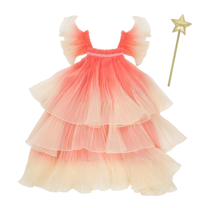 Meri Meri Fairy Dress abito tulle fata 3-4 anni arcobaleno