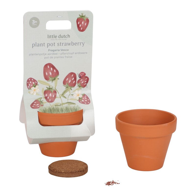 Little Dutch vasetto fragole kit giardinaggio bimbi