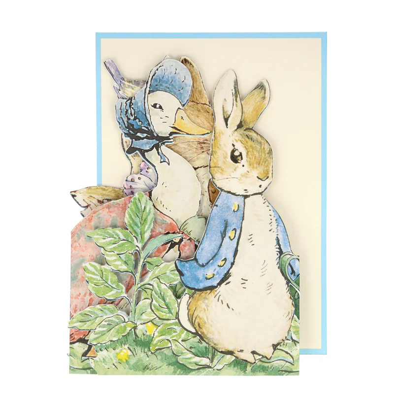 Meri Meri Peter Rabbit biglietto pop-up 127x178 mm giardino