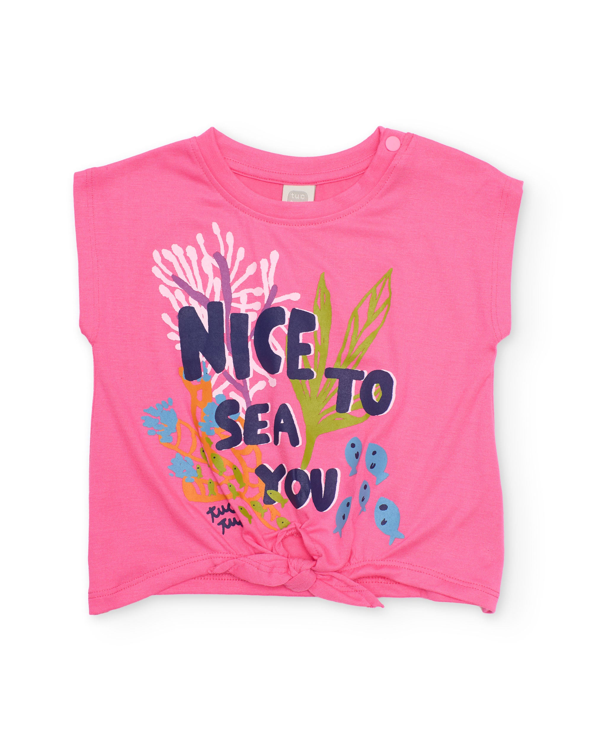 Tuc Tuc t-shirt bambina mare nodo rosa