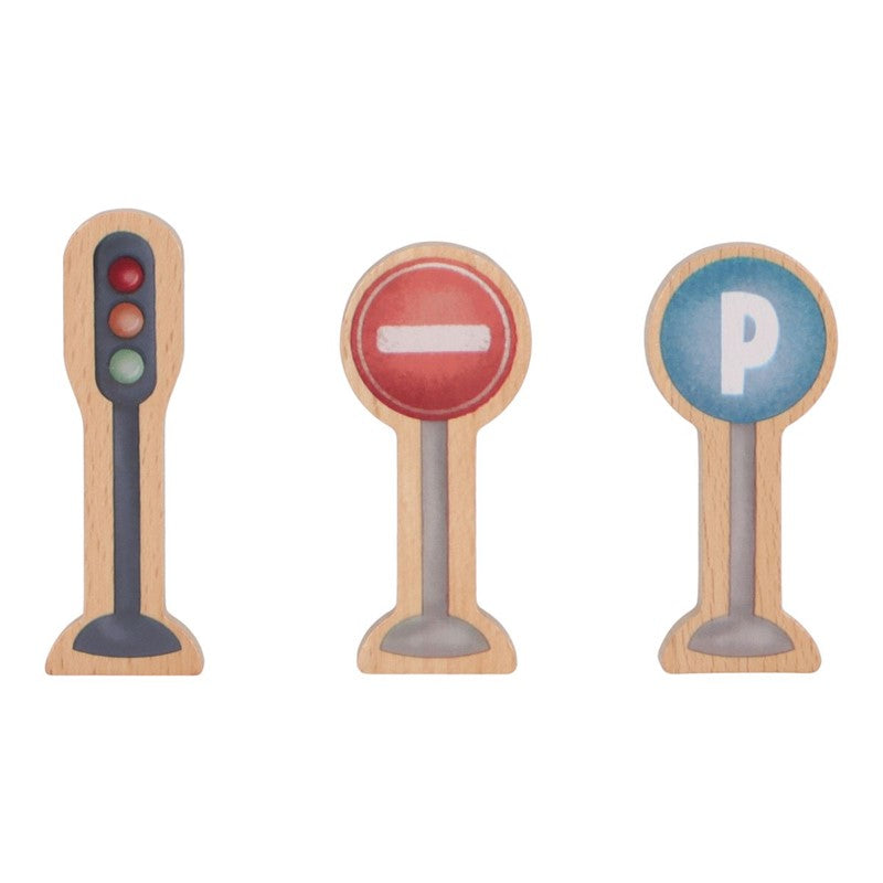Little Dutch pista auto gioco legno valigetta corse