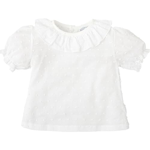 Babidu camicia bambina 6 anni plumetti volant cotone