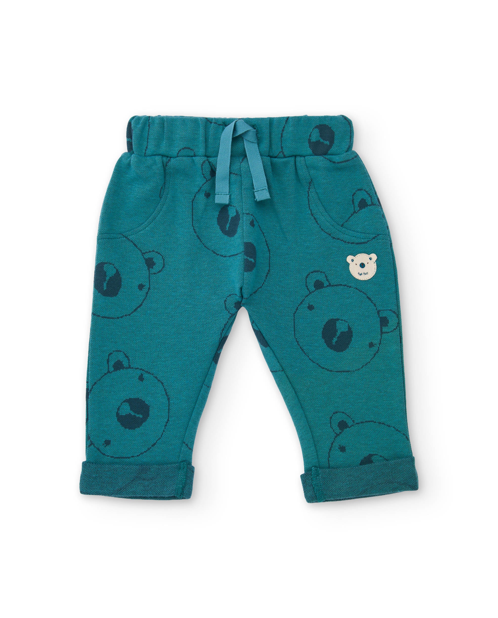 Tuc Tuc completo neonato 3 pezzi verde orso