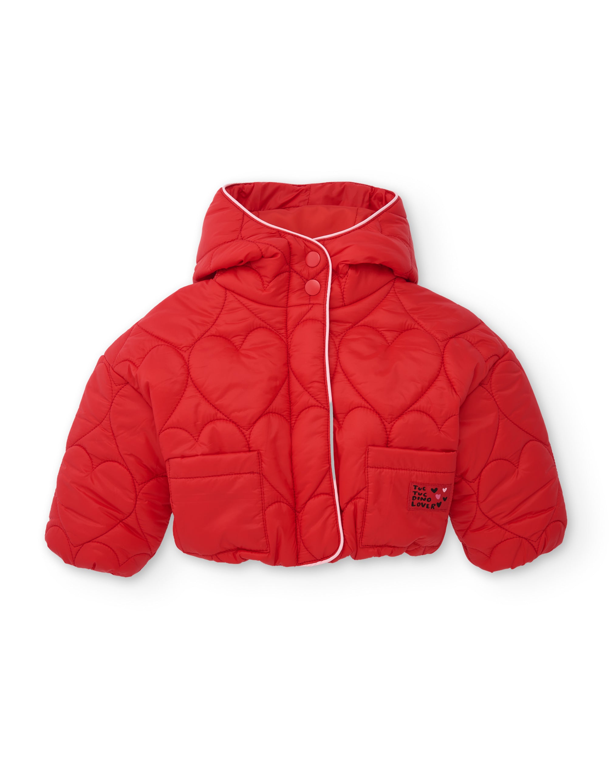 Tuc Tuc piumino bambina rosso con cappuccio