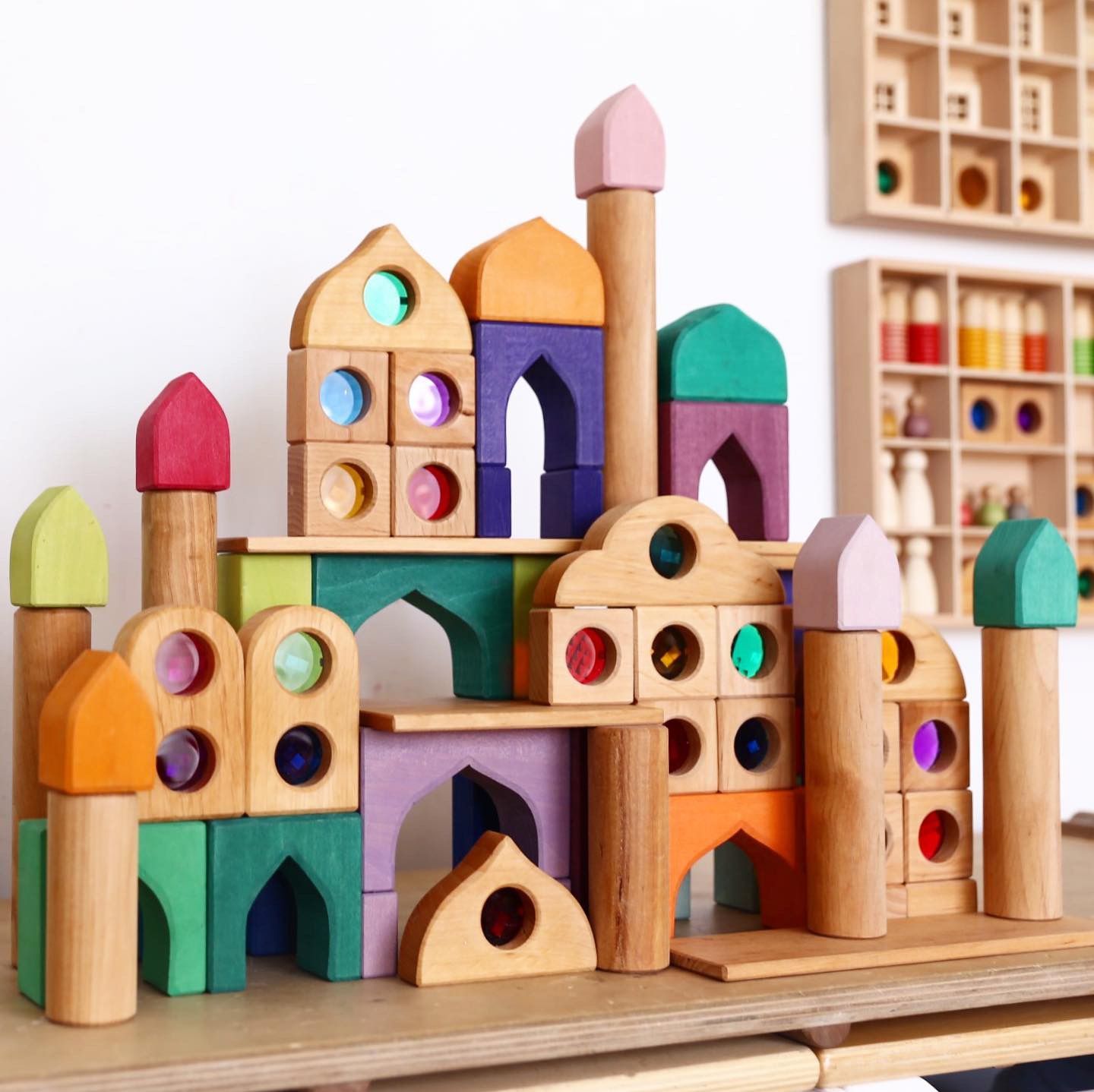 Bauspiel Fairytales Windows costruzioni 36 pezzi