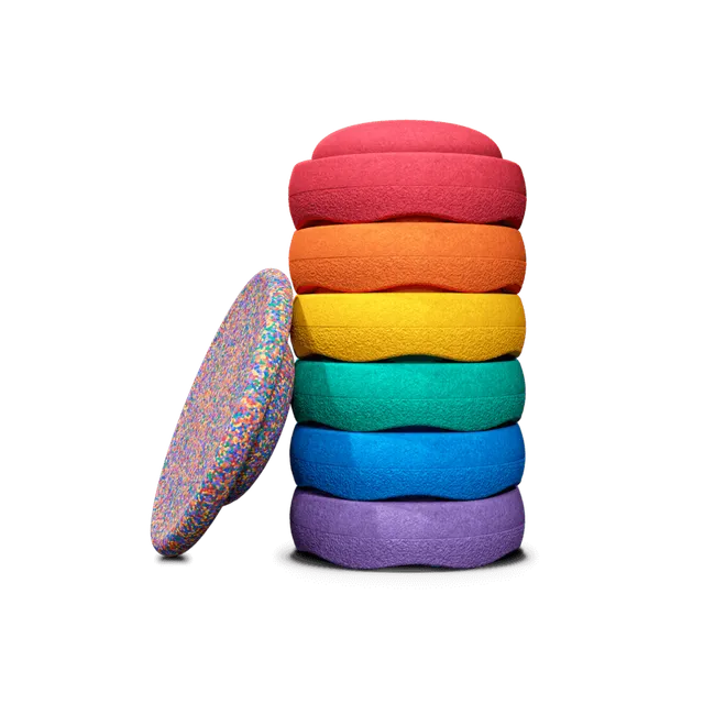 Stapelstein Original pietre impilabili 6 pezzi Rainbow