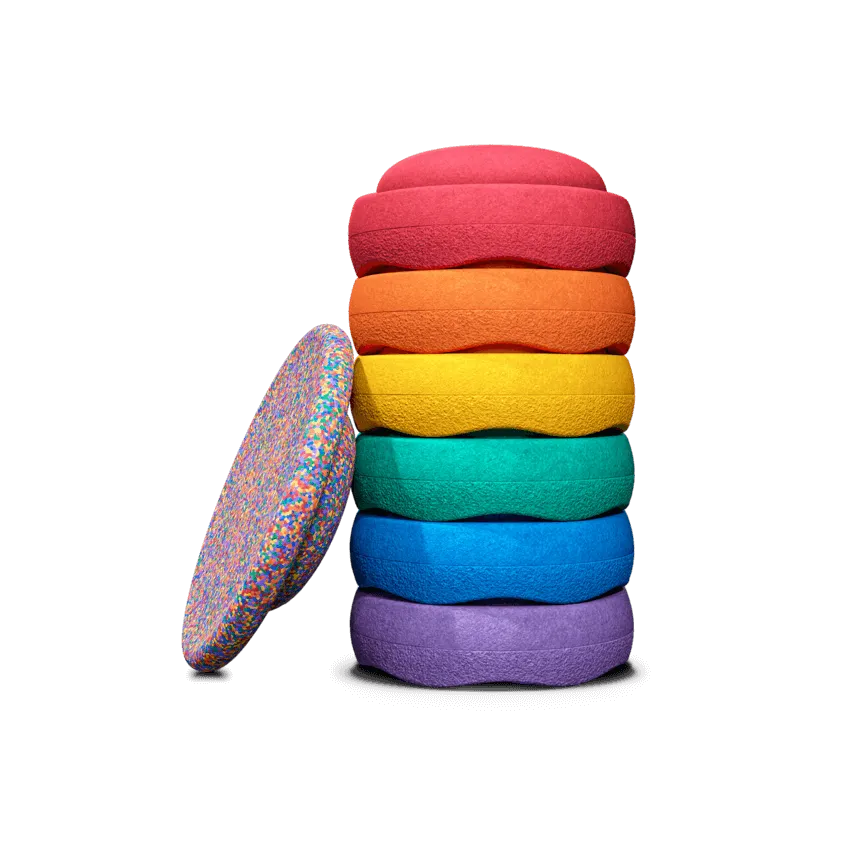 Stapelstein Original pietre impilabili 6 pezzi Rainbow