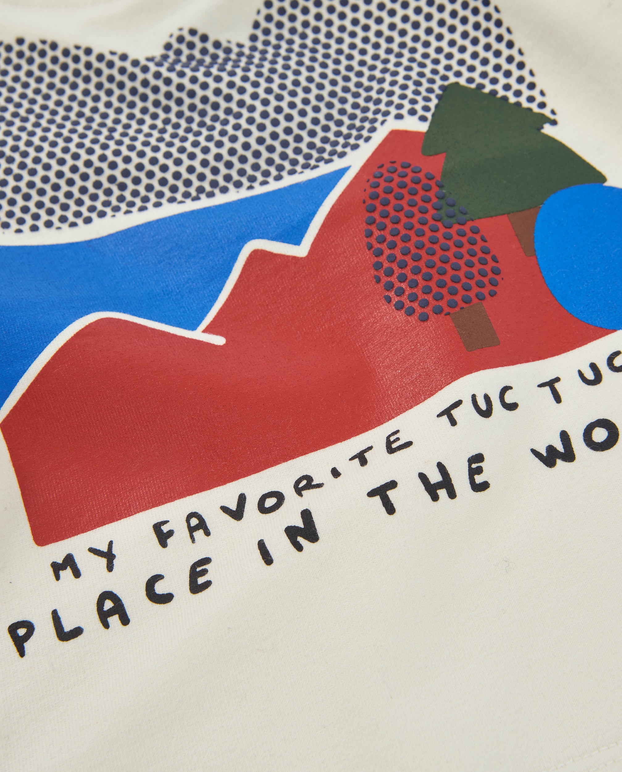 Tuc Tuc Good Wood t-shirt bambino ecru grafica