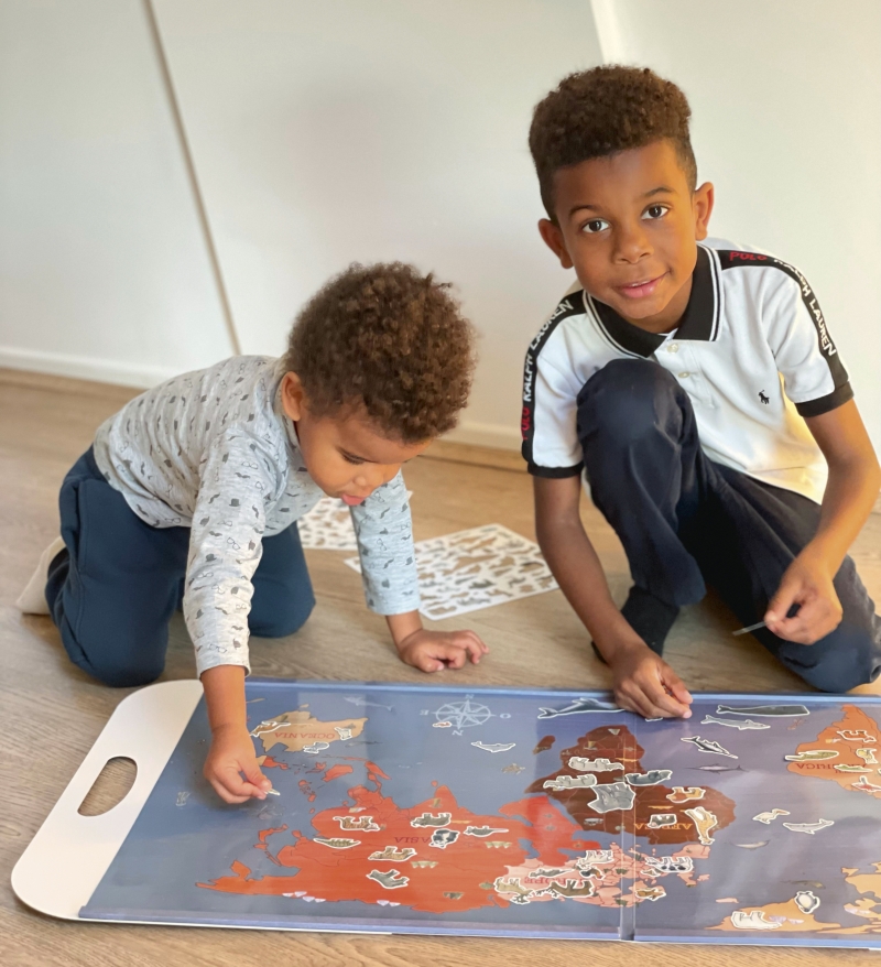 Egmont Toys Planisfero cartella magnetica animali