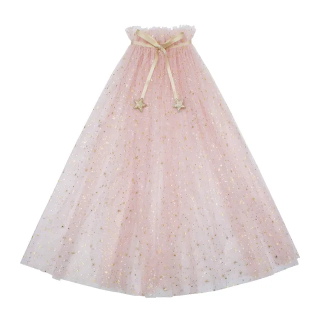 Mimi&Lula Mantella Rosa Stelle Costume Tulle 76 cm