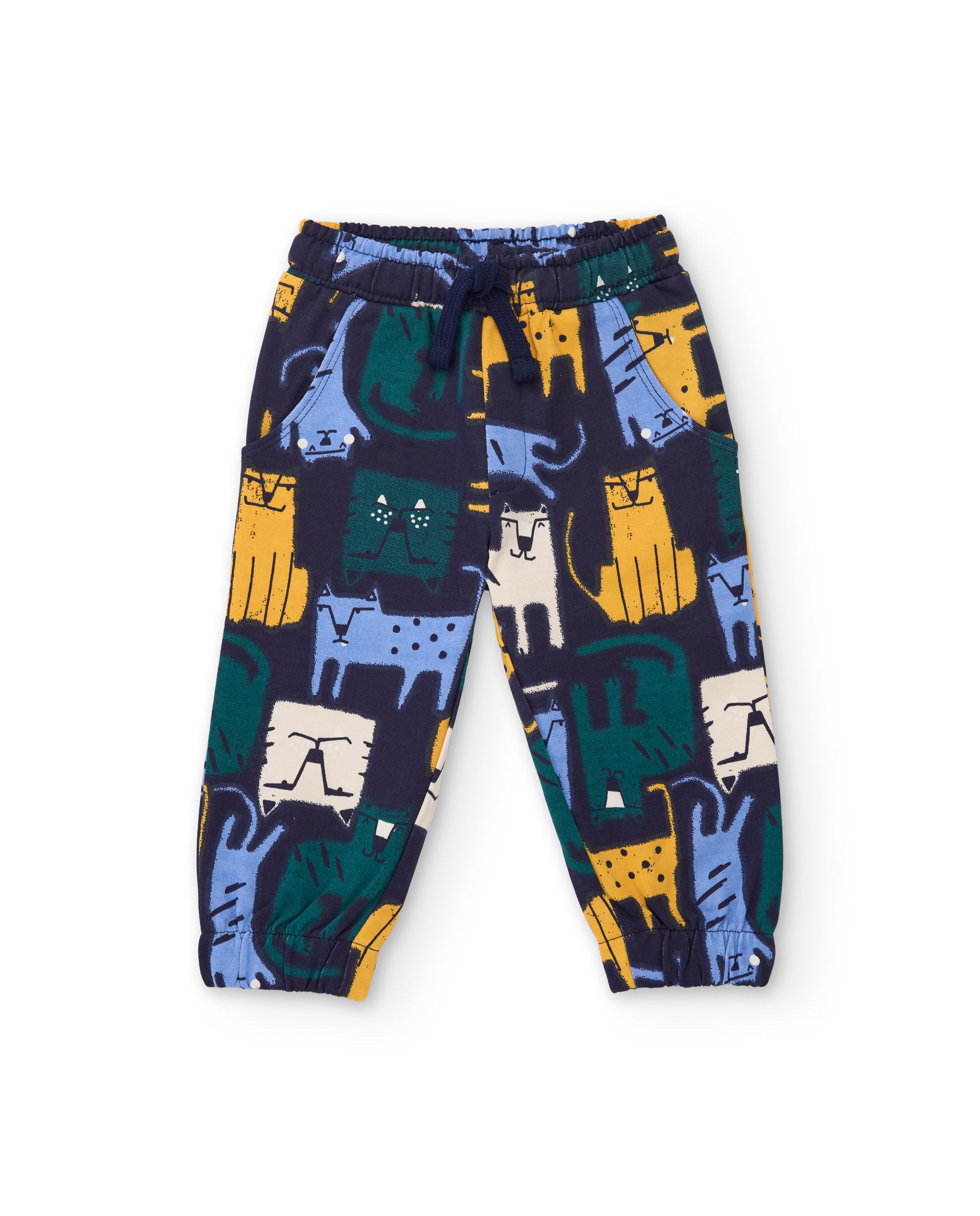 Tuc Tuc pantaloni bambino felpa animali blu
