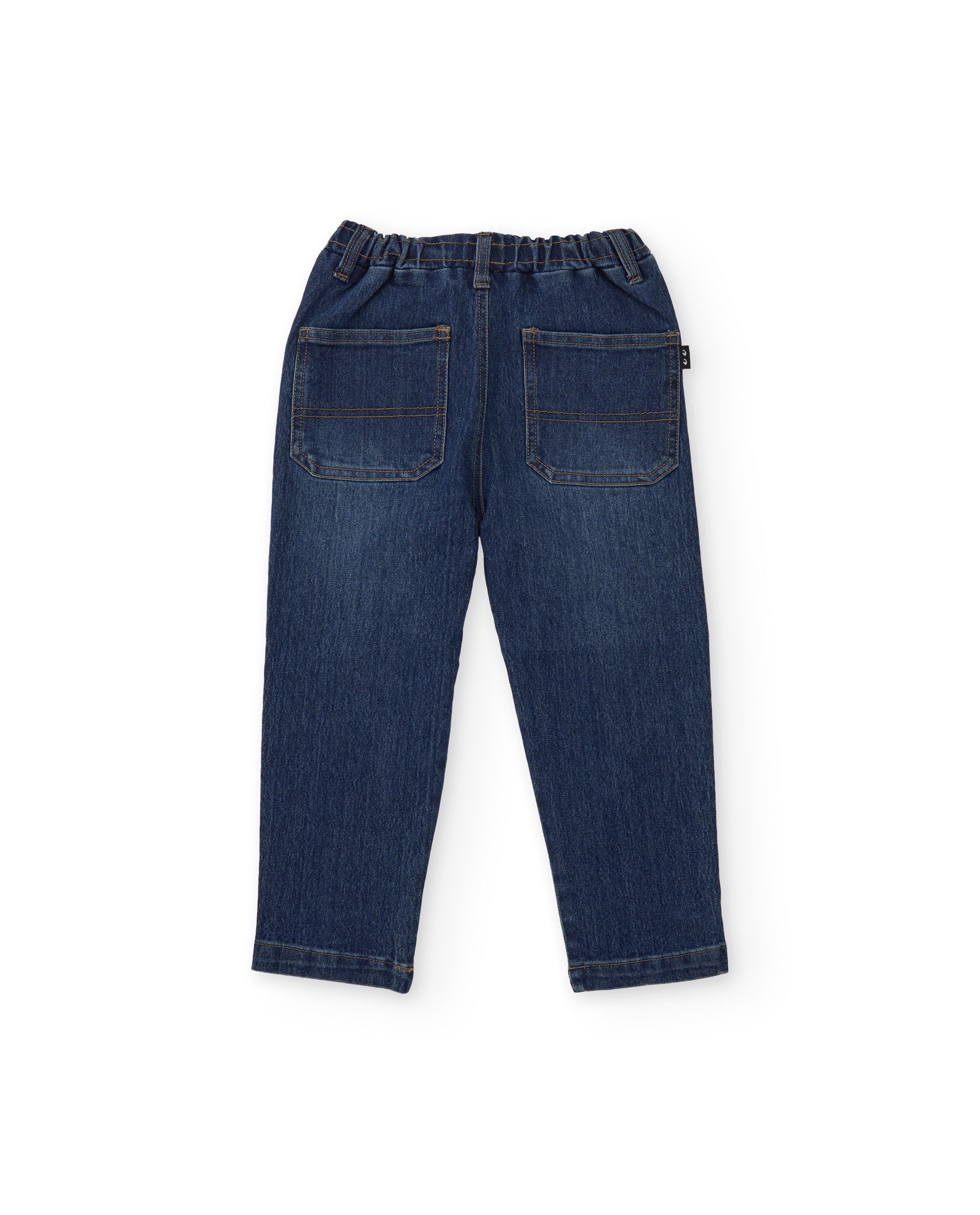 Tuc tuc jeans bimbo vita elastica blu denim