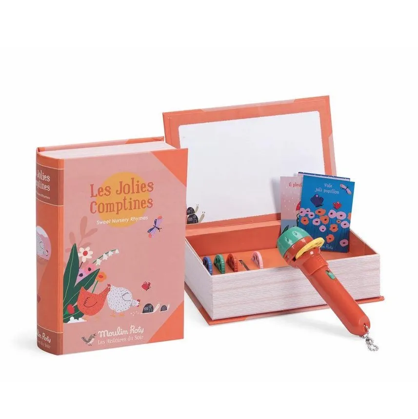 Moulin Roty Belle filastrocche torcia proietta storie