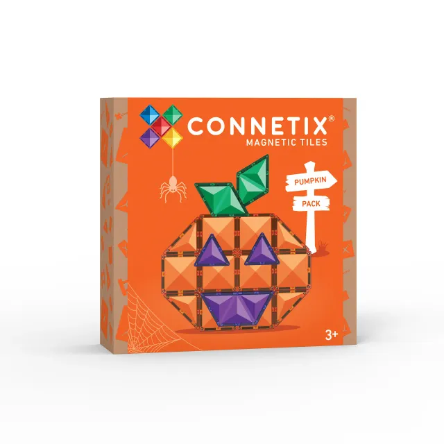 Connetix Halloween Pumpkin Pack costruzioni magnetiche 17 pezzi STEAM