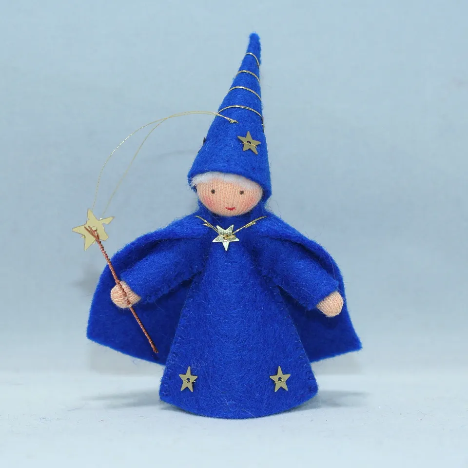 Ambrosius Mago figura waldorf da appendere 7-8 cm feltro