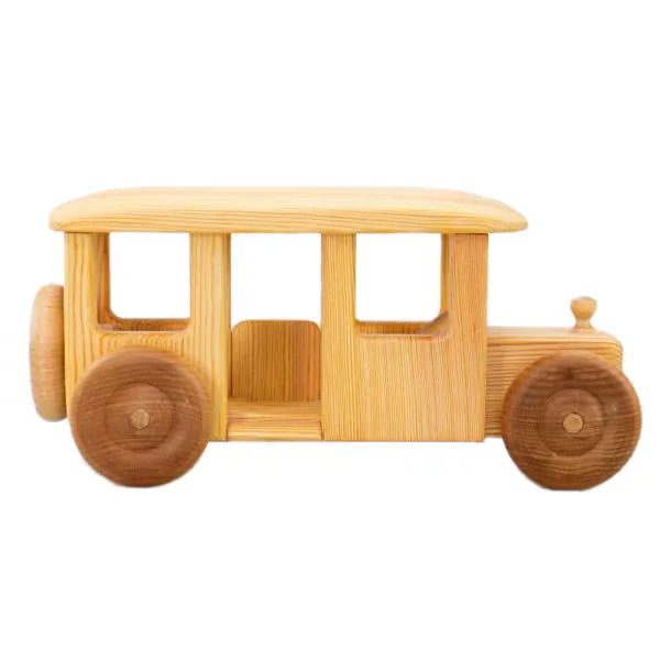 Drei Blätter Bus autobus legno massello grande