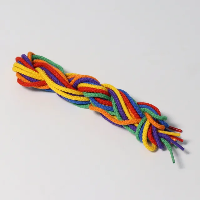 Grimm's 6 lacci arcobaleno per infilare 80 cm legno