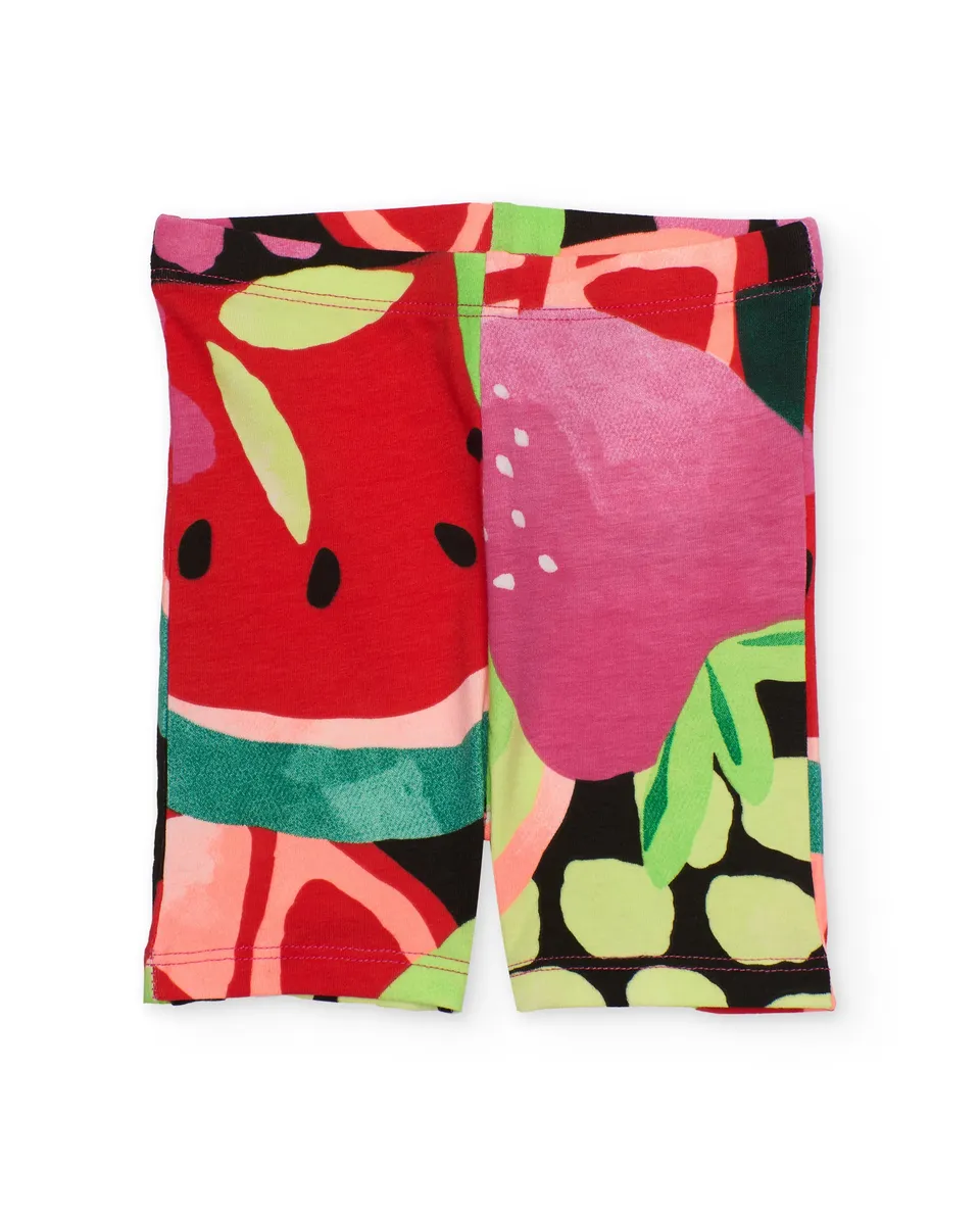 Tuc Tuc leggings bambina multicolore frutta