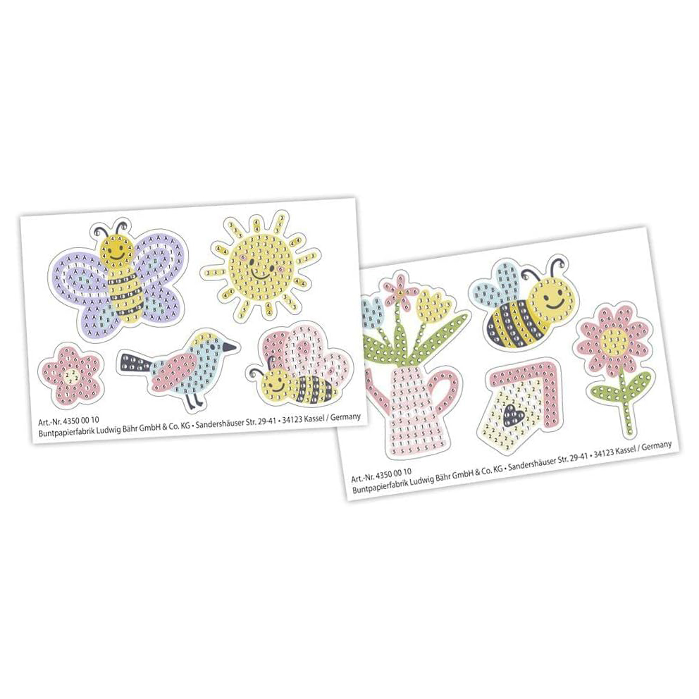Ursus Crea Sticker Gemme Giardino kit creativo 8 anni
